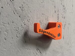 Motorsägenhalter orange