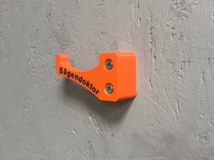 Motorsägenhalter orange