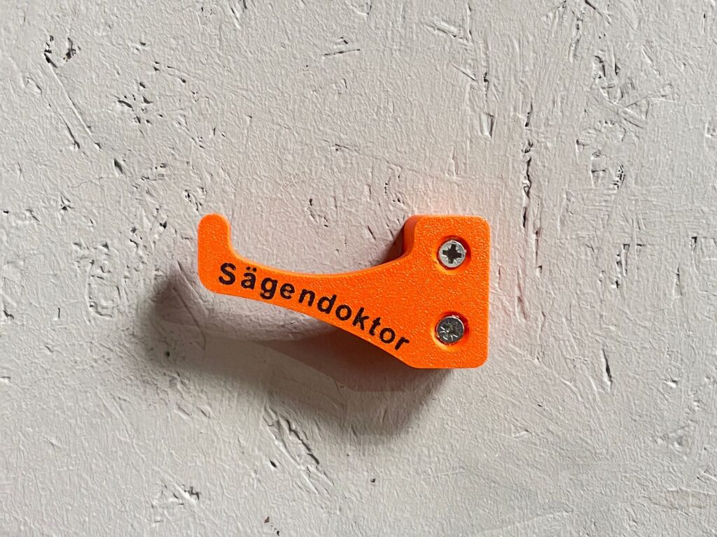 Motorsägenhalter orange