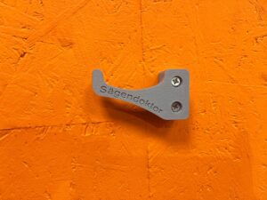 Motorsägenhalter grau