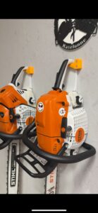 Motorsägenhalter orange