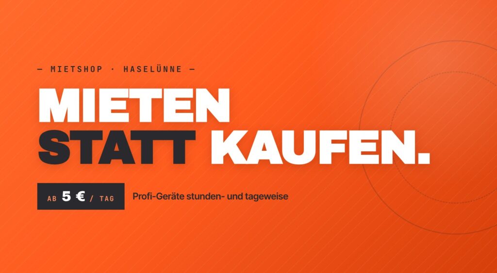 Geräte mieten
